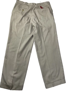 Ole Miss Rebels All American Khakis hellbraune Herrenhose klassische Passform Baumwolle Größe 34 x 27 - Bild 1 von 8
