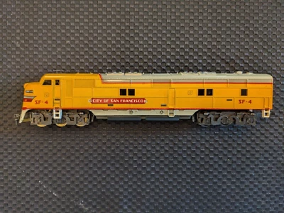 Tyco HO EMD E7 diesel, City of San Francisco, SF-4, Runs & pulls great. - Image 1 of 4