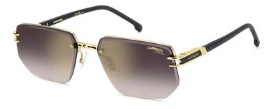 Occhiali da Sole Carrera 1070/S I46 MATTE BLACK GOLD 60/17/145 Uomo - Immagine 1 di 3