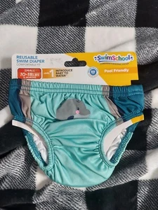 Swim School Reusable Swim Diaper Washable Sz 6 Months 10-18 Lbs - Picture 1 of 2