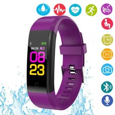 Activity Fitness Tracker Wristband Band Watch Heart Rate Sensor for iOS Android