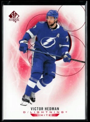 2020-21 SP Authentic Limited Red #3 Victor Hedman - Image 1 of 2