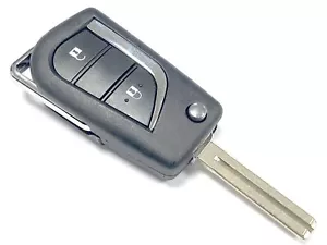 RFC 2 button flip key case for Toyota Aygo 2014 - 2021 remote fob TOY48 blade - Picture 1 of 6