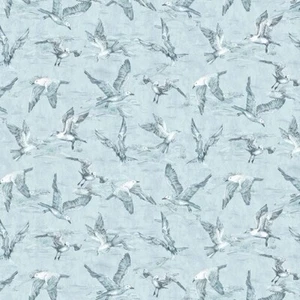 Fat Quarter Michael Miller Seagull Flock Nautical Sea Ocean 100% Cotton Fabric - Picture 1 of 3