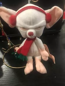 ESCLUSIVA WARNER BROS.STORE: BERRETTO MIGNOLO E IL CERVELLO PER NATALE 1998 USATO IN OTTIME CONDIZIONI - Foto 1 di 5