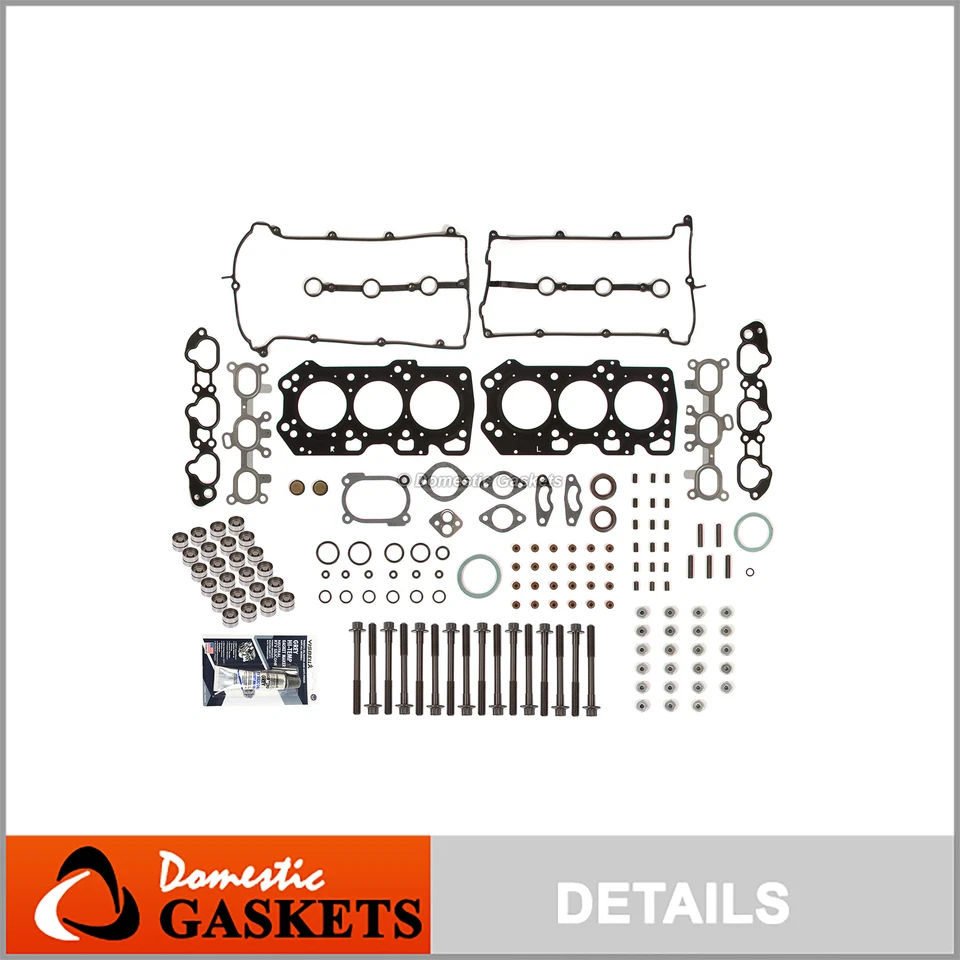 Juego de juntas de culata pernos elevadores aptos para 93-02 Mazda Millenia MX6 626 Ford Probe 2.5 KL Foto 1 de 4