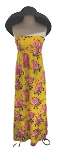Maxi Vestido Sin Mangas de Seda Betsey Johnson De Colección Y2K Hada Cottagecore Gasa Sin Tirantes - Imagen 1 de 20