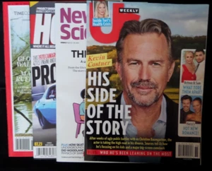 Lot of 4 magazines - Hot Rod, US weekly, Time, New Scientist - Foto 1 di 5