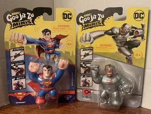 Lot Of 2 DC Heroes of Goo Jit Zu Minis ~ SUPERMAN & CYBORG Action Figures - Picture 1 of 4