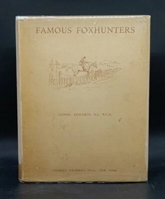 Rare 1932 UK ENGLISH FOXHOUND DOG ART FAMOUS FOXHUNTERS by LIONEL EDWARDS HBDJFE - Image 1 of 4