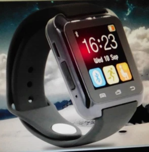 *BLACK Smart Watch* Activity Tracker *Heart Rate* Sleep Monitor* RemoteCamera + - Picture 1 of 2