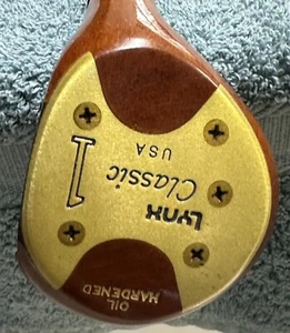LYNX Classic USA Oil Hardened Persimmon Driver With Graphite Shaft - Picture 1 of 10