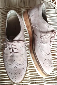 5TH AVENUE Halbschuhe puderrosa Wildleder Oxford Budapester 37 - neuwertig - Bild 1 von 8