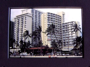 Park Shore Waikiki Hotel Hawaii Vintage 1990 Reise Dia Film Foto - Bild 1 von 2