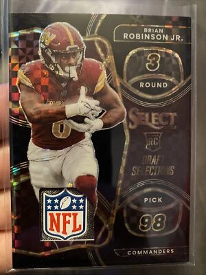2022 Select Black Brian Robinson Jr 1/1 ROOKIE SHIELD TAG PATCH RC 🔥🏈 - Image 1 of 2