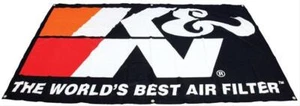K&N Air Filter Banner Flag Holley NOS HSV Nismo Edelbrock Weiand Drag Drift Race - Picture 1 of 1