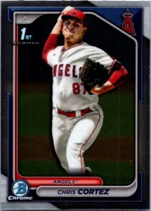 CHRIS CORTEZ 2024 BOWMAN CHROME 1 ST LOS ANGELES ANGLES - Picture 1 of 2