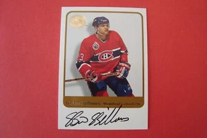 2001/02 Fleer Greats of the Game Hockey Brian Bellows Autograph Montreal Canadie - Picture 1 of 20