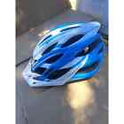 SALE! BLUE&WHT Shinmax USB lighted Adult Bike Helmet Lightweight 57-62 CM Med-LG