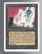 MTG Magic the Gathering Unlimited 1x " Animate Dead " Unplayed