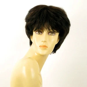 wig for women 100% natural hair black and copper intense ref SYLVIE 1b30 PERUK - Imagen 1 de 8