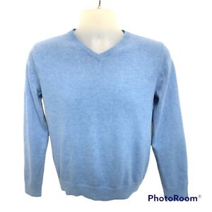 Gap Kids Boys Sweater Size XXL Long Sleeve V Neck Sweater Blue 100% Cotton NWT