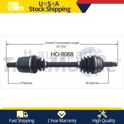 Junta eje CV conductor delantero izquierdo para Acura Integra 1989 1988 1987 1986 Foto 1 de 2