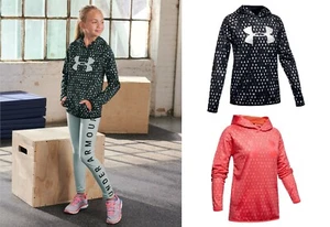 Neu mit Etikett Mädchen 7-16 Under Armour Armour Fleece-Druck Hoodie 2 Farben Größen S M L XL - Bild 1 von 3