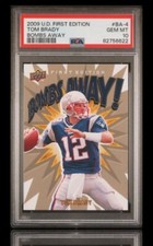 2009 upper deck #BA4 tom brady ; bombs away SP first edition PSA 10 ☆ OG KABOOM