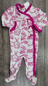 Baby Girl Clothes New Gymboree 6-9 Month Bonjour Bebe Footed Outfit - Picture 1 of 3