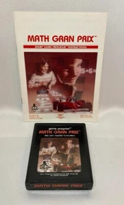 Math Gran Prix for Atari 2600 Clean and Tested with Manual - Picture 1 of 1