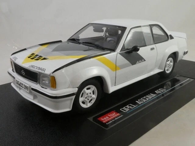 OPEL ASCONA 400 1982 WHITE 1 18 Sunstar Auto Stradali Modellino Nuovo