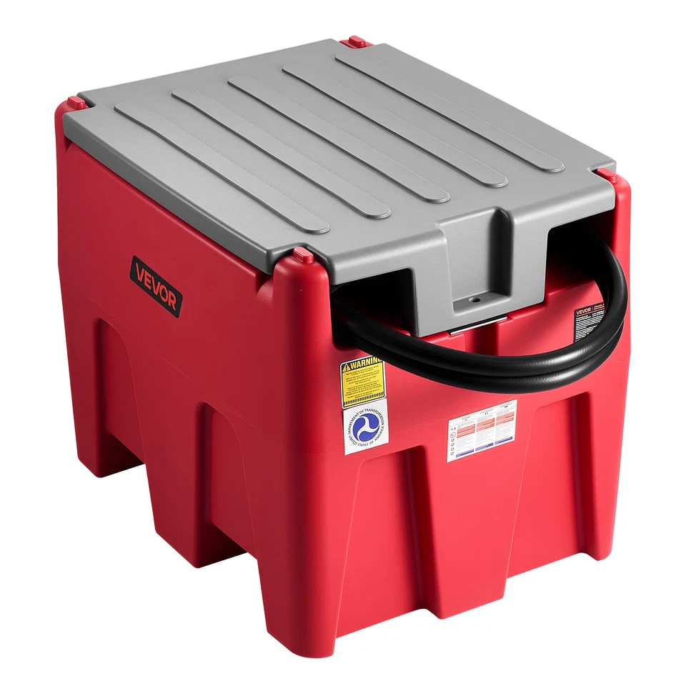 VEVOR Diesel Transfer Tank 58 Gal Gasoline Tank 12V Transfer Pump 10GPM Foto 1 de 4