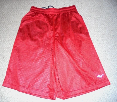 New EVERLAST boys' athletic shorts size Medium (10-12 years) red color - Image 1 of 4