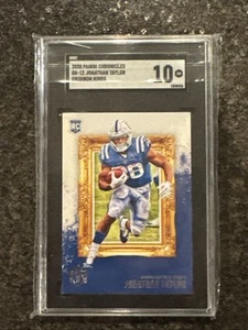 2020 Panini Chronicles Gridiron Kings Jonathan Taylor #GK-12 (RC) SGC 10 POP 17 - Bild 1 von 3