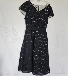 Talbots Woman Size 20W Floral Embroidered Eyelet Aline Cotton Dress Classic - Picture 1 of 12