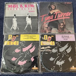 Blondie Tina Turner Mel & Kim Gloria Gaynor - 12’’ Single Vinyl Lot - Picture 1 of 2