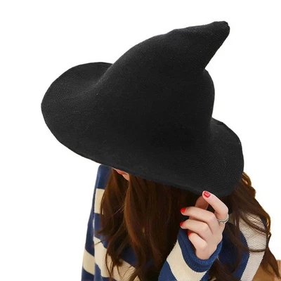 Sombrero de bruja para fiesta de Halloween y Navidad disfraz de cosplay plegable Foto 1 de 4