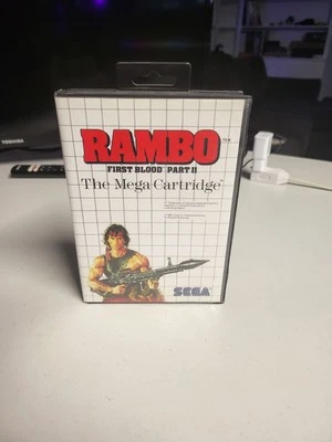 RAMBO: First Blood Part II - Sega Master System Complete In Box with Manual - Image 1 of 4