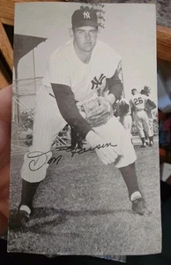 Postal de los Yankees de Nueva York de Don Larsen de 1950 - ISC sin usar - Imagen 1 de 2