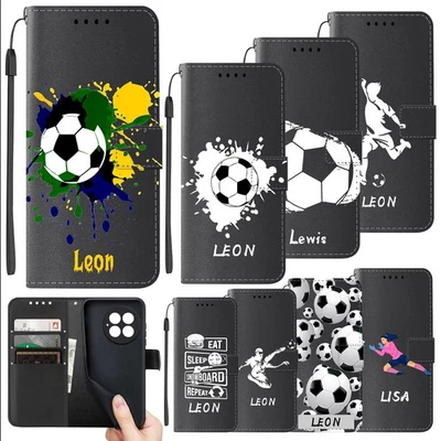 Customized Name Flip Folio Cover Footballs Phone Case For OnePlus 11 12 13 Nord5 — 第 1/4 张图片