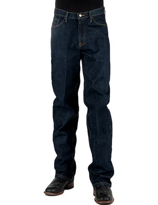 Pantalones de mezclilla Stetson Western para hombre corte boot 35 x 38 oscuro 11-004-1520-0050 BU Foto 1 de 4
