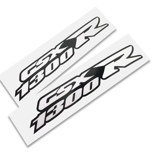 1300R 1300 R Hayabusa white and black motorcycle decals stickers x 2 138mm - Picture 1 of 1