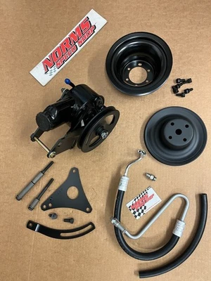 Bomba de dirección asistida Mopar 383 440 426 Hemi soportes de aire sin CA poleas GTX Cuda Foto 1 de 3