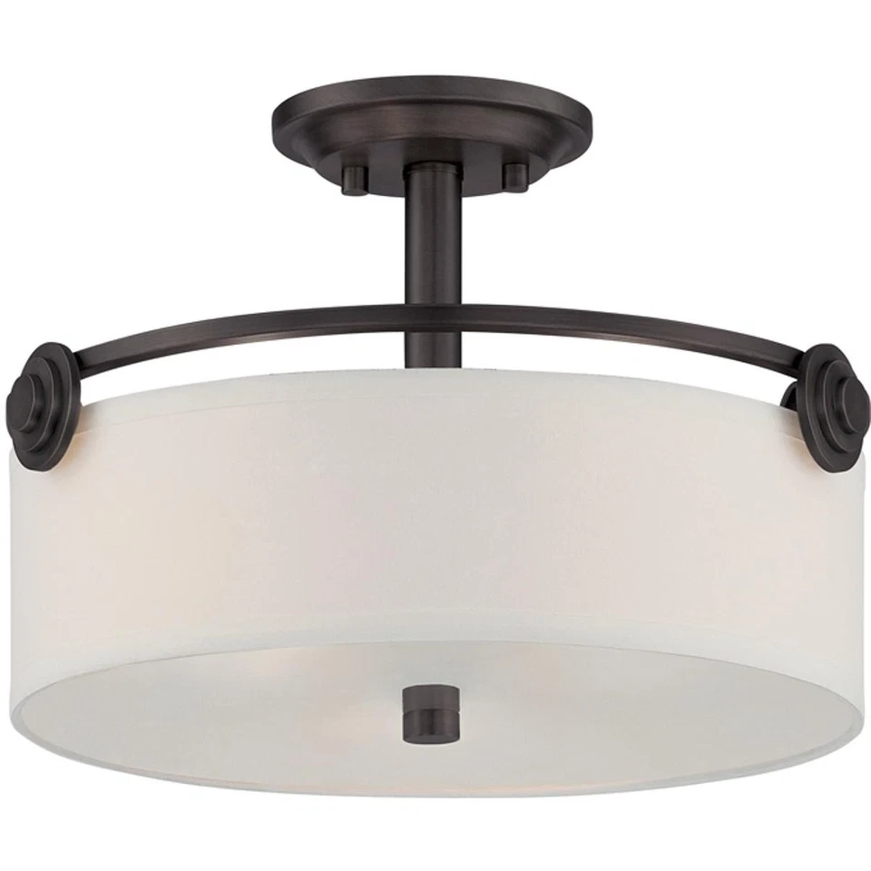 Designers Fountain 87111-OEB Gramercy Park Semi-Flush Mount Old English Bronze - Image 1 of 1