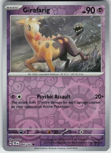 PO-01 Reverse Holo Girafarig 066/162 Common SV05: Temporal Forces - Picture 1 of 1