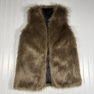 Chicwish Kunstfell Weste hellbraun kuschelig bequem Boho Hippie Indie Street Größe Small - Bild 1 von 13