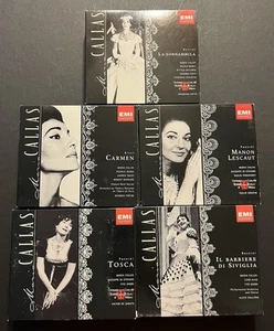Lot of 5 Maria Callas EMI Classics CD Albums 10 Discs EX/VG+ 1997 Puccini - Picture 1 of 3