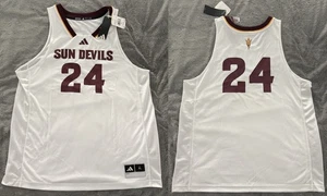 ADIDAS $90 ASU Arizona State Sun Devils Swimgman Basketball Jersey White-Mrn XL - Picture 1 of 6