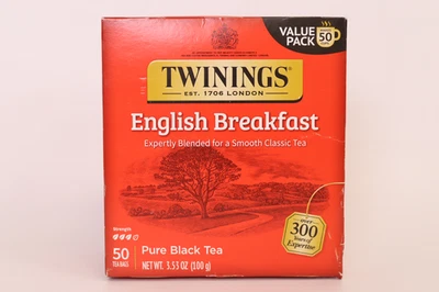 Twinings English Breakfast Pure Black Tea Bags 50 Count Box